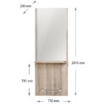Tocador peluquería de madera